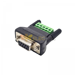 DB9 Female To 5-Pin Terminal Block Adapter