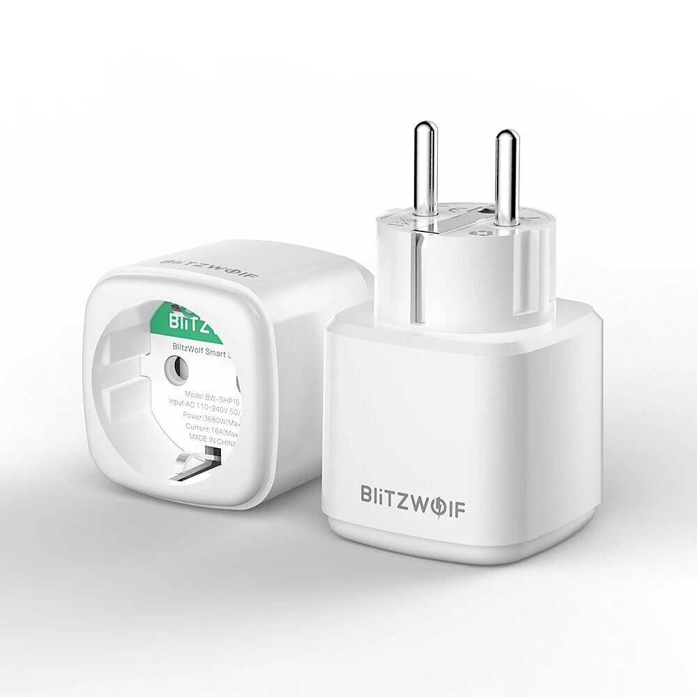 [4 unidades] BW-SHP15 Zigbee 3.0 16A 3680W Smart Plug Tomada de energia sem fio Plugue UE APP Controle remoto / Controle de voz / Vários modos de temporizador compatíveis com Amazon Alexa / Google Assistant