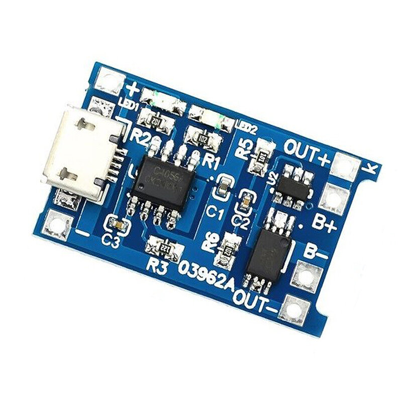 10pcs 5V 1A 18650 TP4056 Lithium Battery Charger Module Charging Board with Protection Dual Functions 1A Li-ion