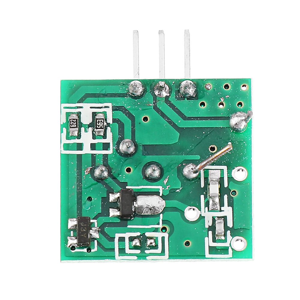 Transmissor decodificador RF 3pcs 433Mhz com kit de módulo receptor para ARM MCU sem fio