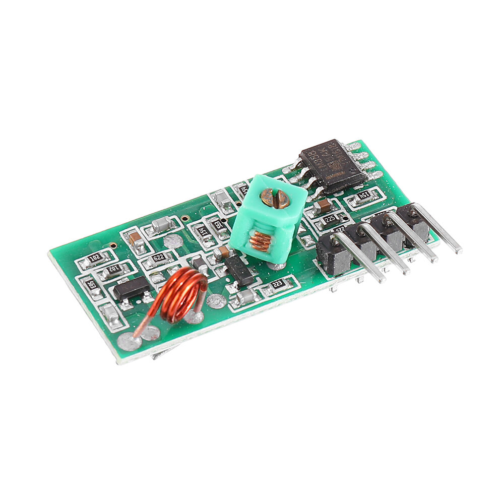 Transmissor decodificador RF 3pcs 433Mhz com kit de módulo receptor para ARM MCU sem fio