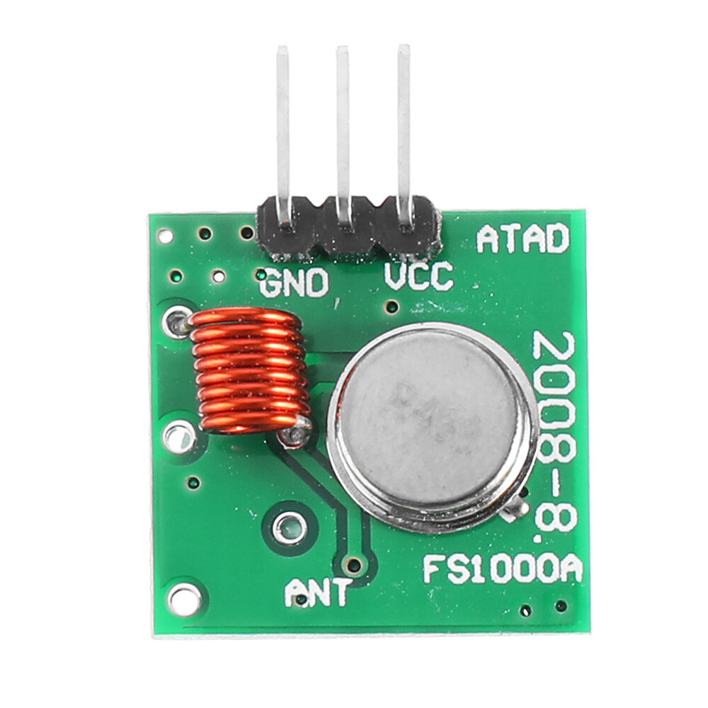 Transmissor decodificador RF 3pcs 433Mhz com kit de módulo receptor para ARM MCU sem fio