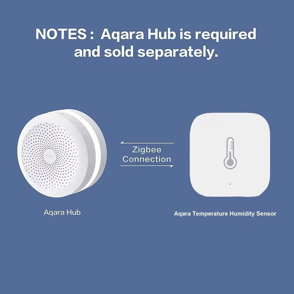 Aqara inteligente zigbe sensor de temperatura pressão ar umidade ambiente sensor controle inteligente trabalho com aqara hub mihome homek app