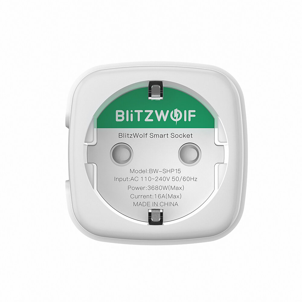 BW-SHP15 Zigbee 3.0 16A 3680W Smart Plug Tomada de energia sem fio Plugue UE APP Controle remoto / Controle de voz / Vários modos de temporizador compatível com Amazon Alexa / Google Assistant