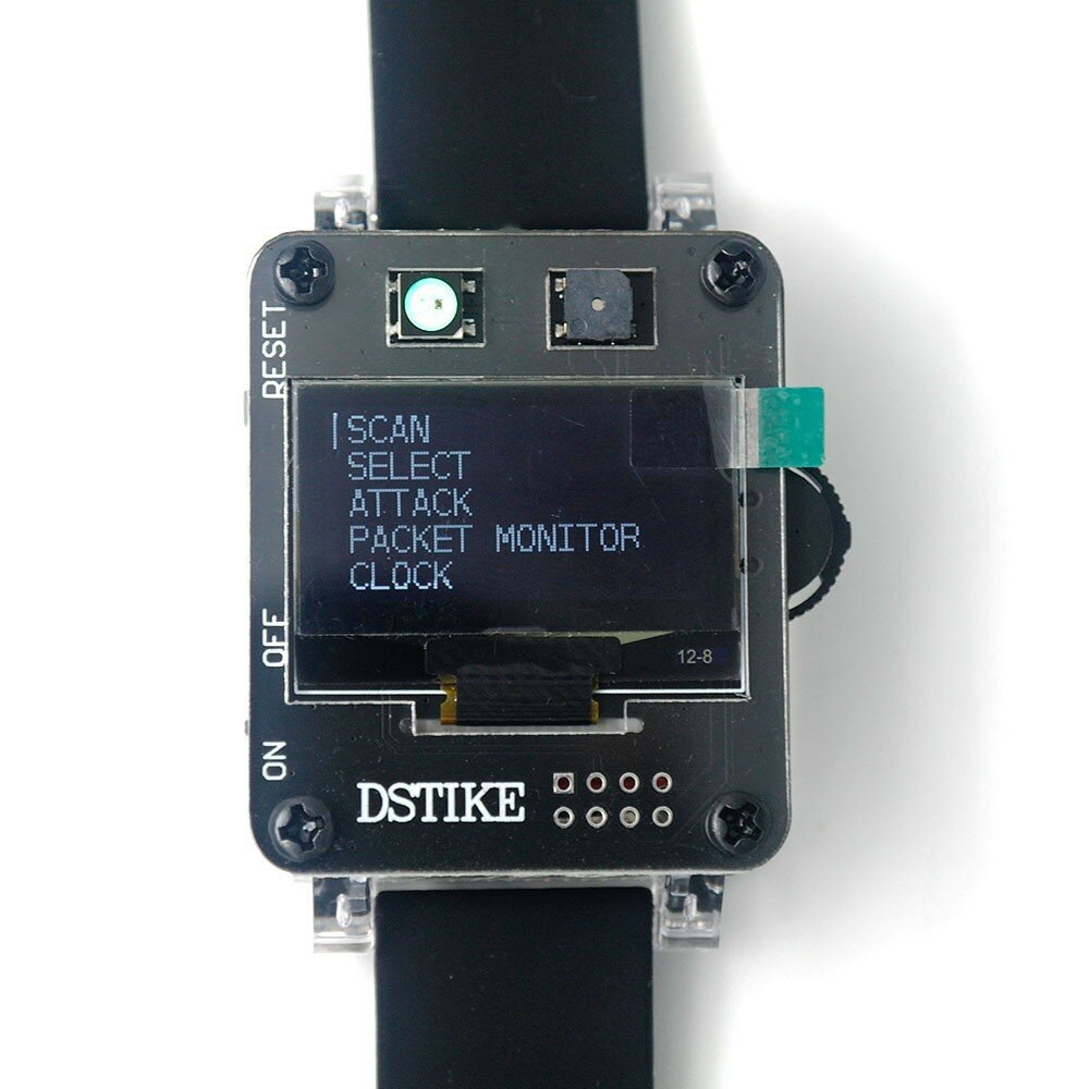 Placa de desenvolvimento programável DSTIKE Deauther Watch SE ESP8266