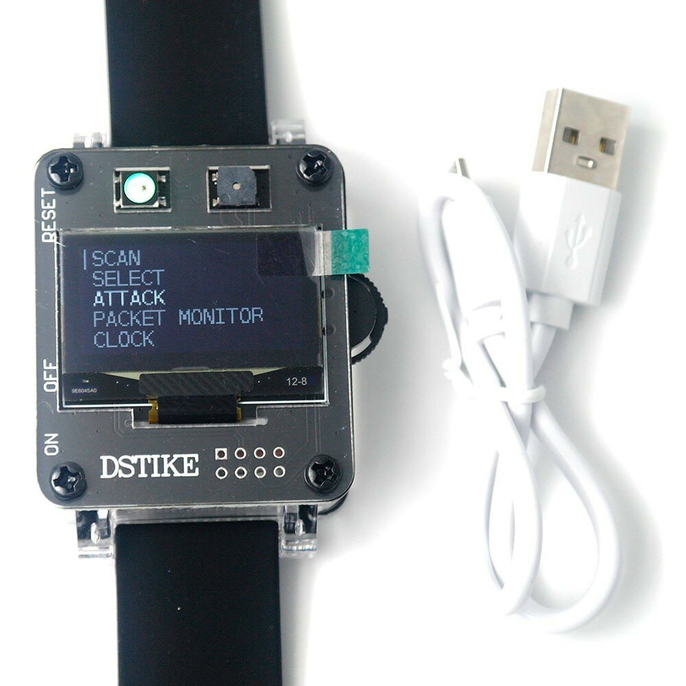 Placa de desenvolvimento programável DSTIKE Deauther Watch SE ESP8266