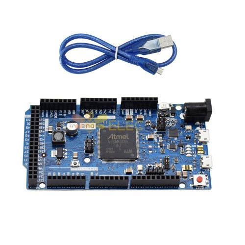 Placa de desenvolvimento devido r3 SAM3X8E32-bit ARM Learning Master Module Placa de controle principal com cabo USB forArduino