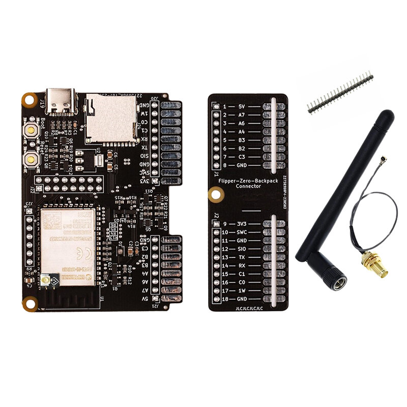 ESP32 Addon Board Kit Mochila Wifi com capa impressa em 3D para Flipper Zero