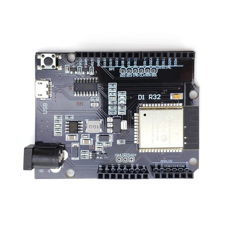 Placa de desenvolvimento sem fio ESP32 D1 R32 WiFi bluetooth CH340 4MB Flash Compatível com Arduinos unos R3 para Wemos D1 Mini