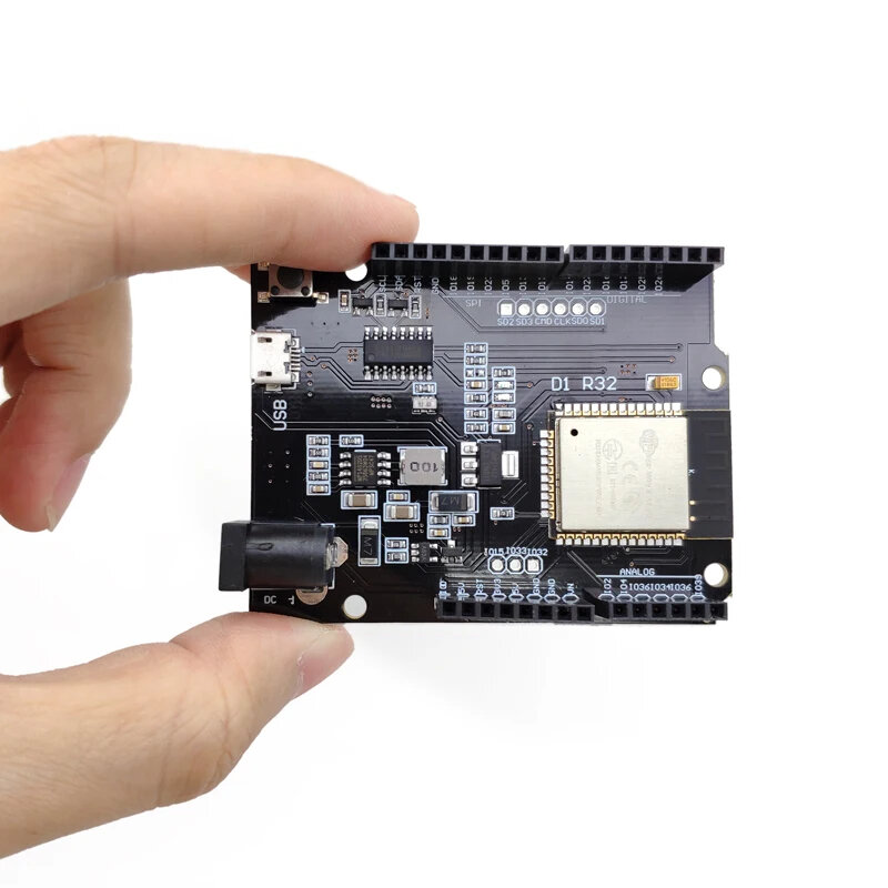 Placa de desenvolvimento sem fio ESP32 D1 R32 WiFi bluetooth CH340 4MB Flash Compatível com Arduinos unos R3 para Wemos D1 Mini