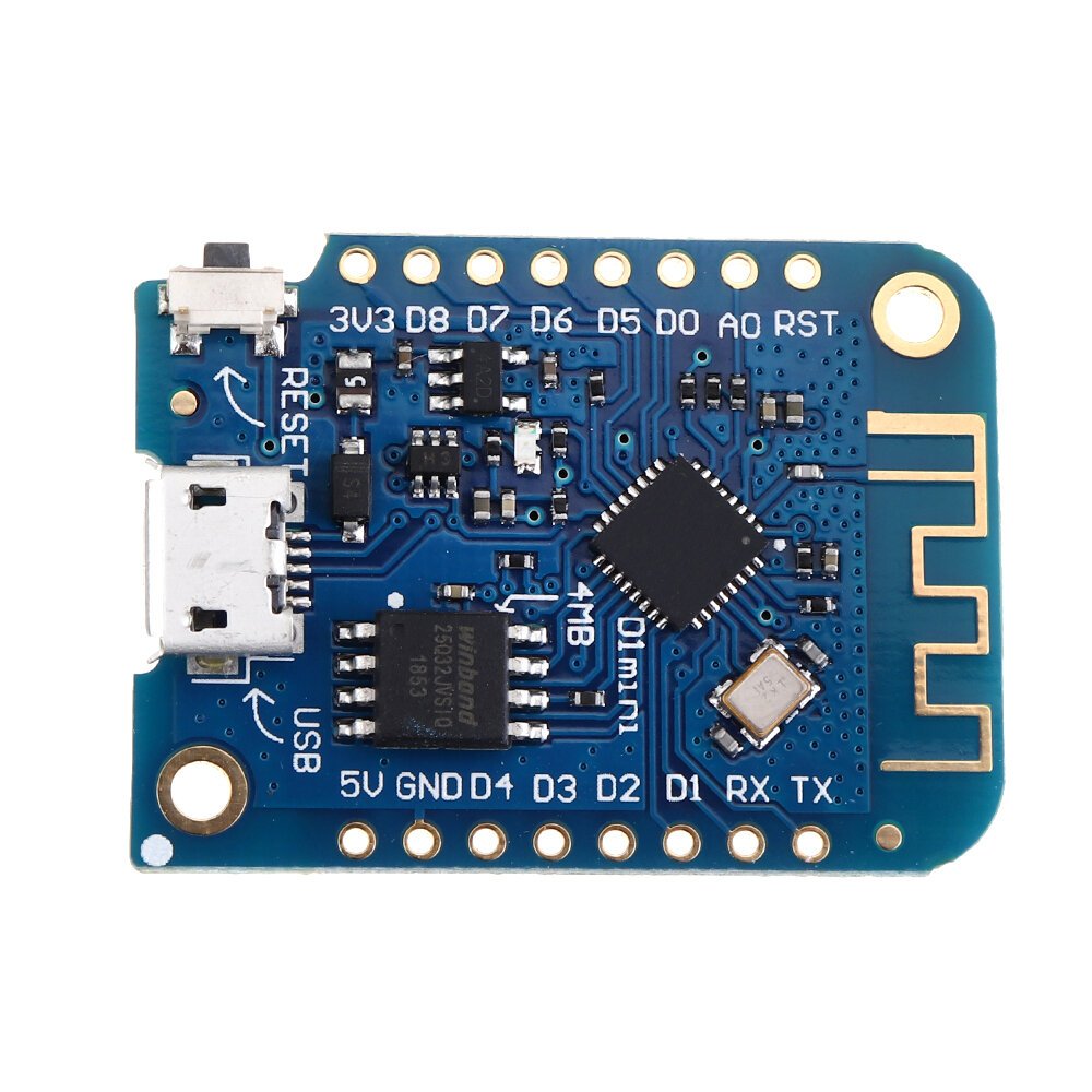 D1 Mini V3.0.0 WIFI Internet Of Things Placa de Desenvolvimento Baseada ESP8266 4MB MicroPython Nodemcu