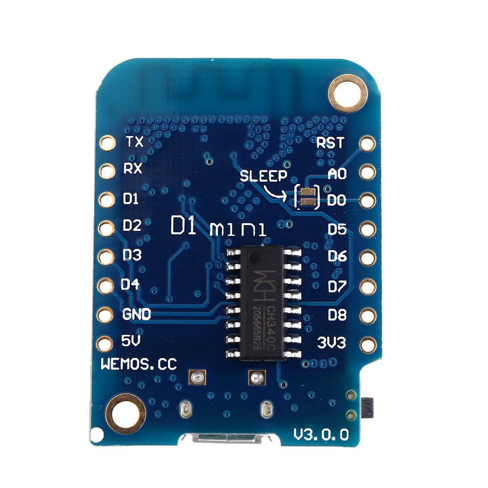 D1 Mini V3.0.0 WIFI Internet Of Things Placa de Desenvolvimento Baseada ESP8266 4MB MicroPython Nodemcu