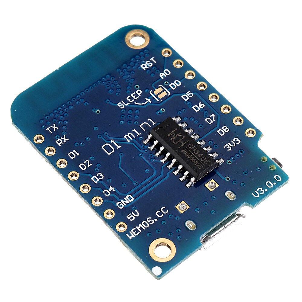 D1 Mini V3.0.0 WIFI Internet Of Things Placa de Desenvolvimento Baseada ESP8266 4MB MicroPython Nodemcu