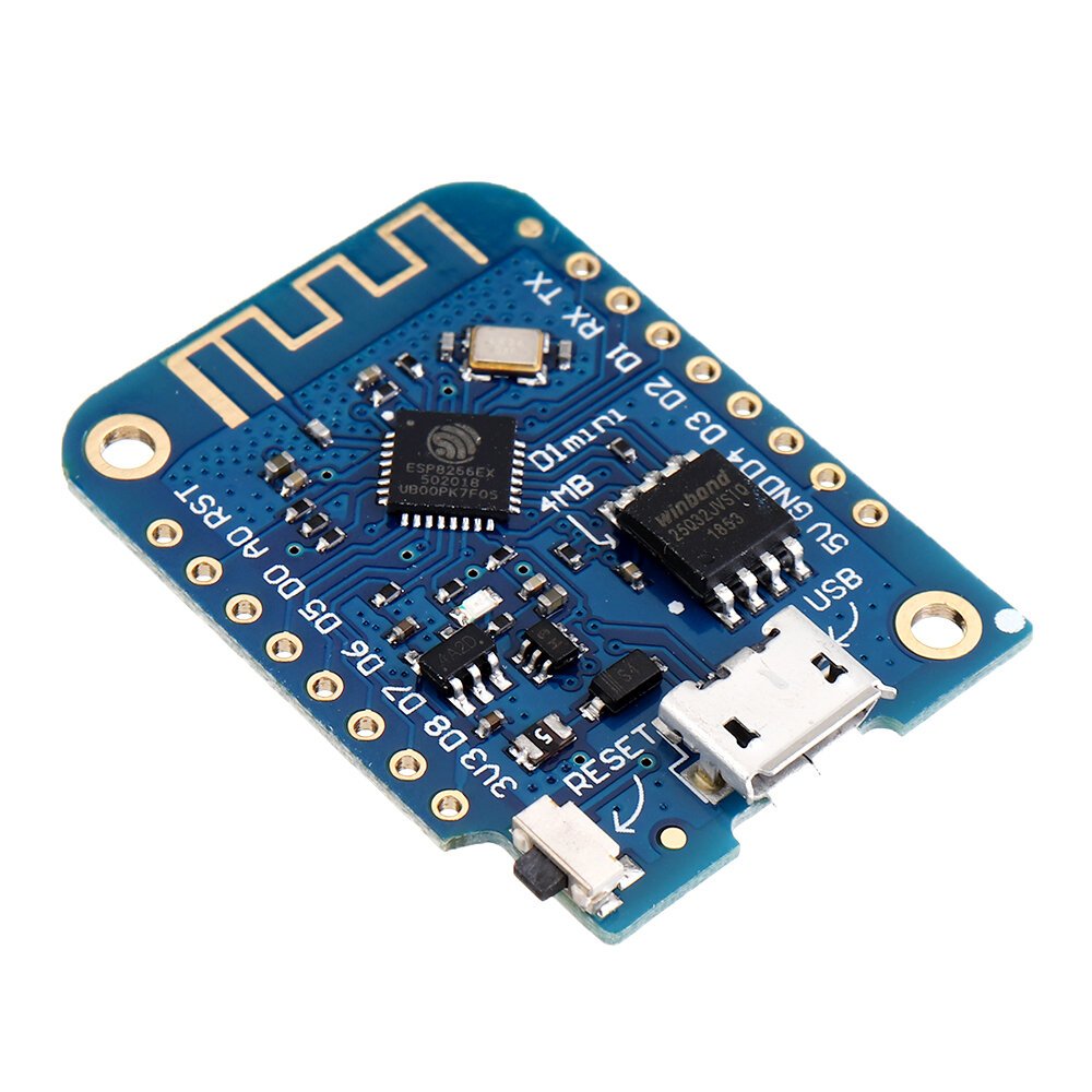 D1 Mini V3.0.0 WIFI Internet Of Things Placa de Desenvolvimento Baseada ESP8266 4MB MicroPython Nodemcu