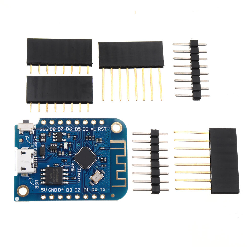 D1 Mini V3.0.0 WIFI Internet Of Things Placa de Desenvolvimento Baseada ESP8266 4MB MicroPython Nodemcu