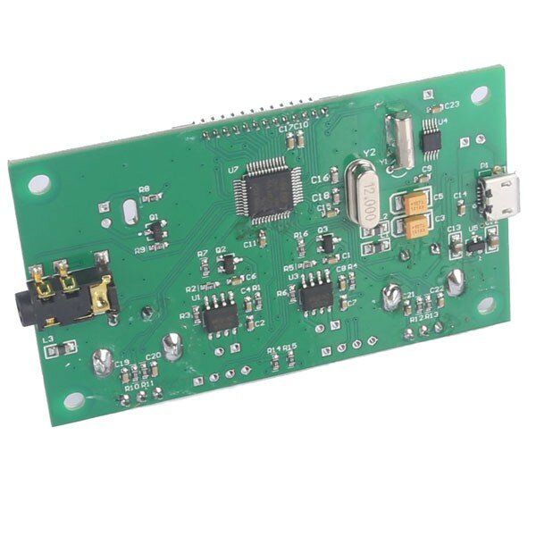 Módulo receptor de rádio FM estéreo digital DSP e PLL 87-108MHz com controle serial