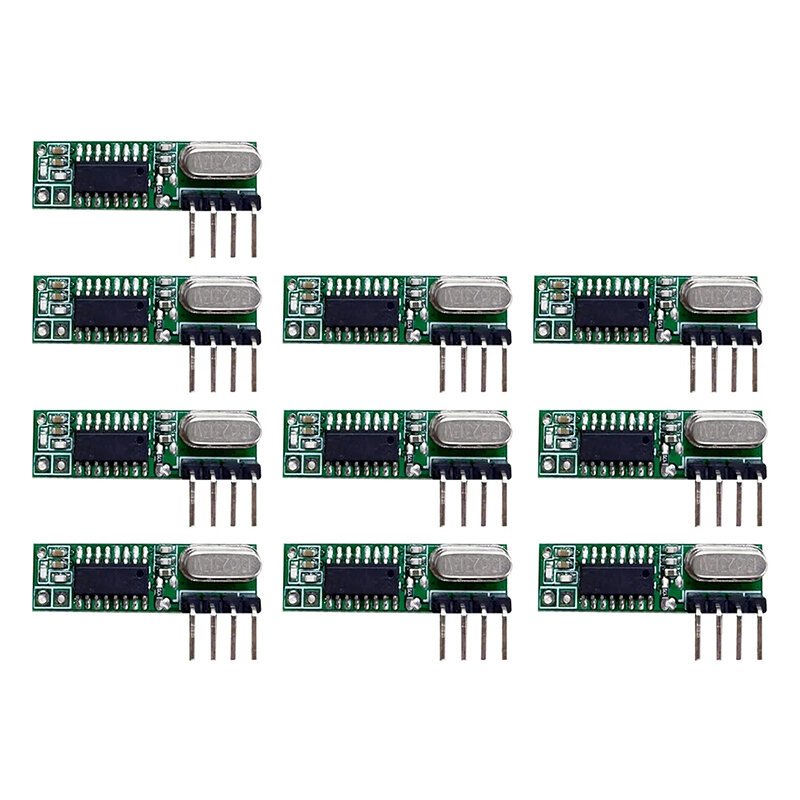 Transmissor e receptor rf germa 433mhz, módulo superheterodyne ask 433mhz com antena para arduinouno, kits diy sem fio