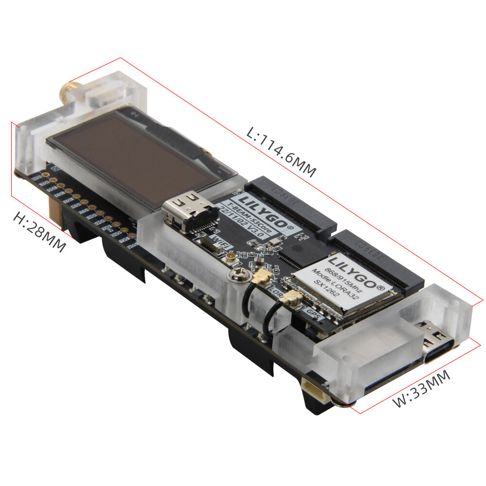 Meshtastic T-BeamSUPREME L76K UBLOX ESP32-S3 SX1262 モジュール GPS 開発ボード付き WiFi Bluetooth 1.3 インチ OLED