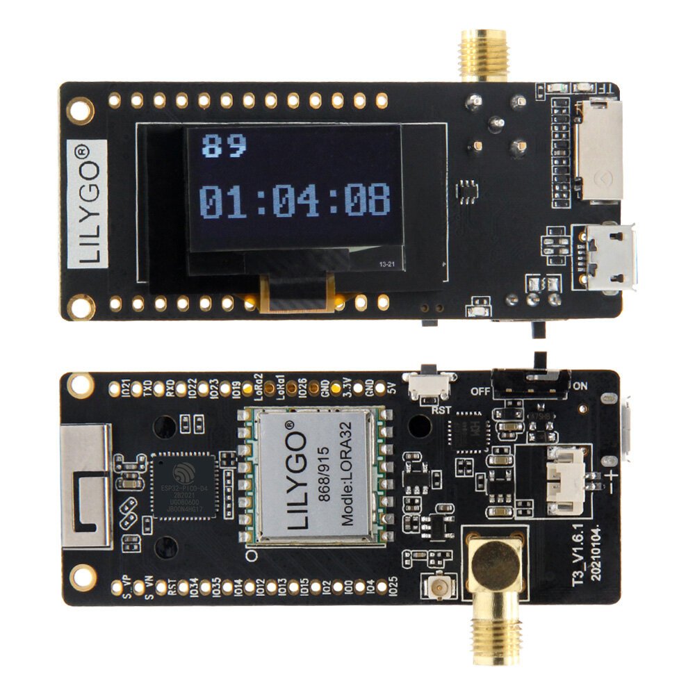 Paxcounter/Disaster-Radio LoRa32 V2.1 ESP32 OLED 0.96-inch Bluetooth WiFi Wireless Module SMA Development Board