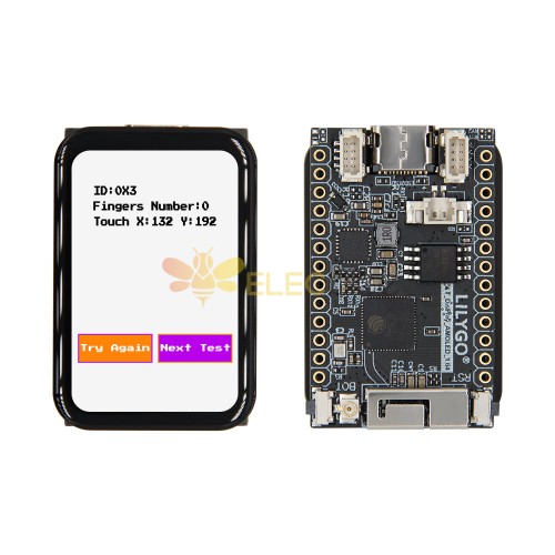 T-Display-S3 ESP32-S3 Development Board Touch Screen 16MB Flash 8MB PSRAM 1.64-inch Display AMOLED WiFi bluetooth for IoT Projects