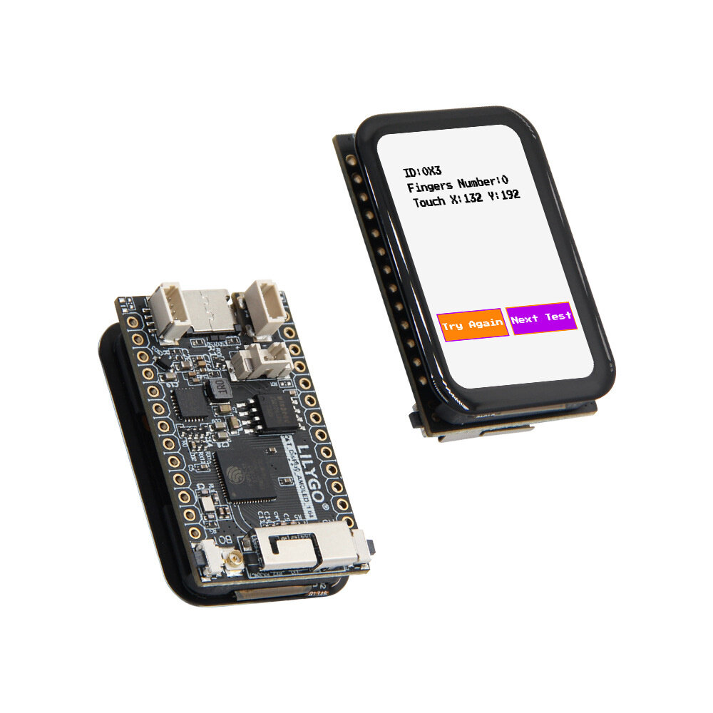 T-Display-S3 ESP32-S3 Development Board Touch Screen 16MB Flash 8MB PSRAM 1.64-inch Display AMOLED WiFi bluetooth for IoT Projects