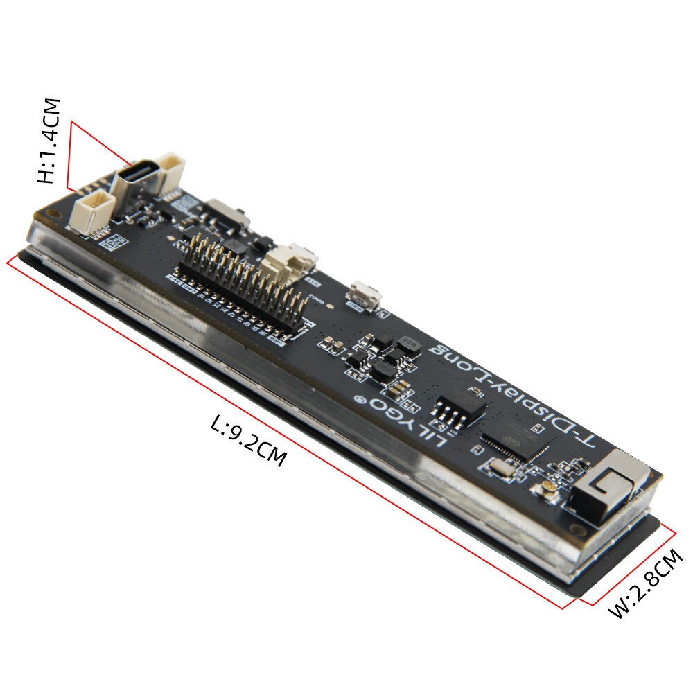 T-Display-S3-Long 3,4 polegadas Touch Display ESP32-S3 Placa de desenvolvimento TFT LCD Módulo sem fio WiFi Bluetooth 16MB Flash