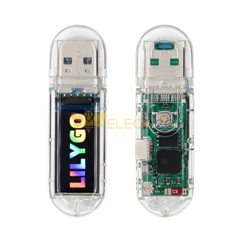 Placa de desenvolvimento T-Dongle-S3 Tela LCD de 0,96 polegadas com suporte para cartão TF Bluetooth WiFi