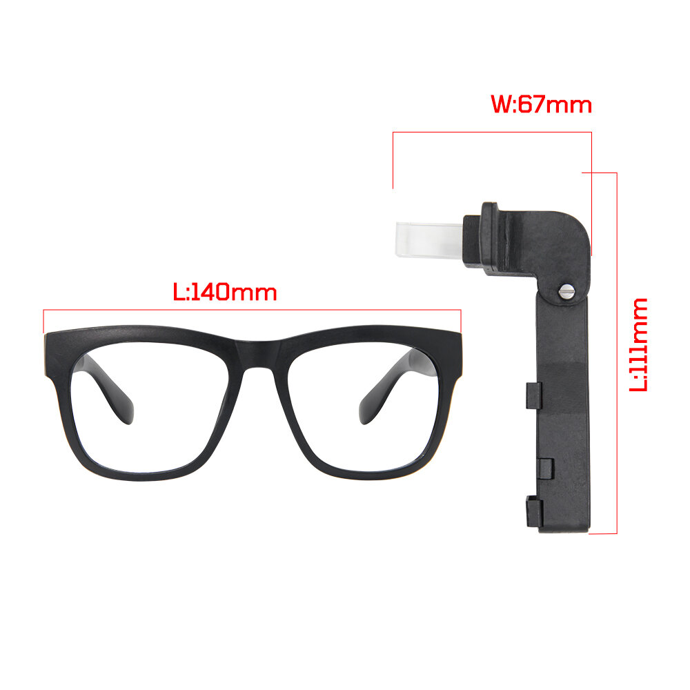 LILYGO T-Glass ESP32-S3 Programmable Smart Glasses 1.1 Inch AMOLED Screen Bluetooth Wi-Fi Microphone Touch Button Wearable Tech