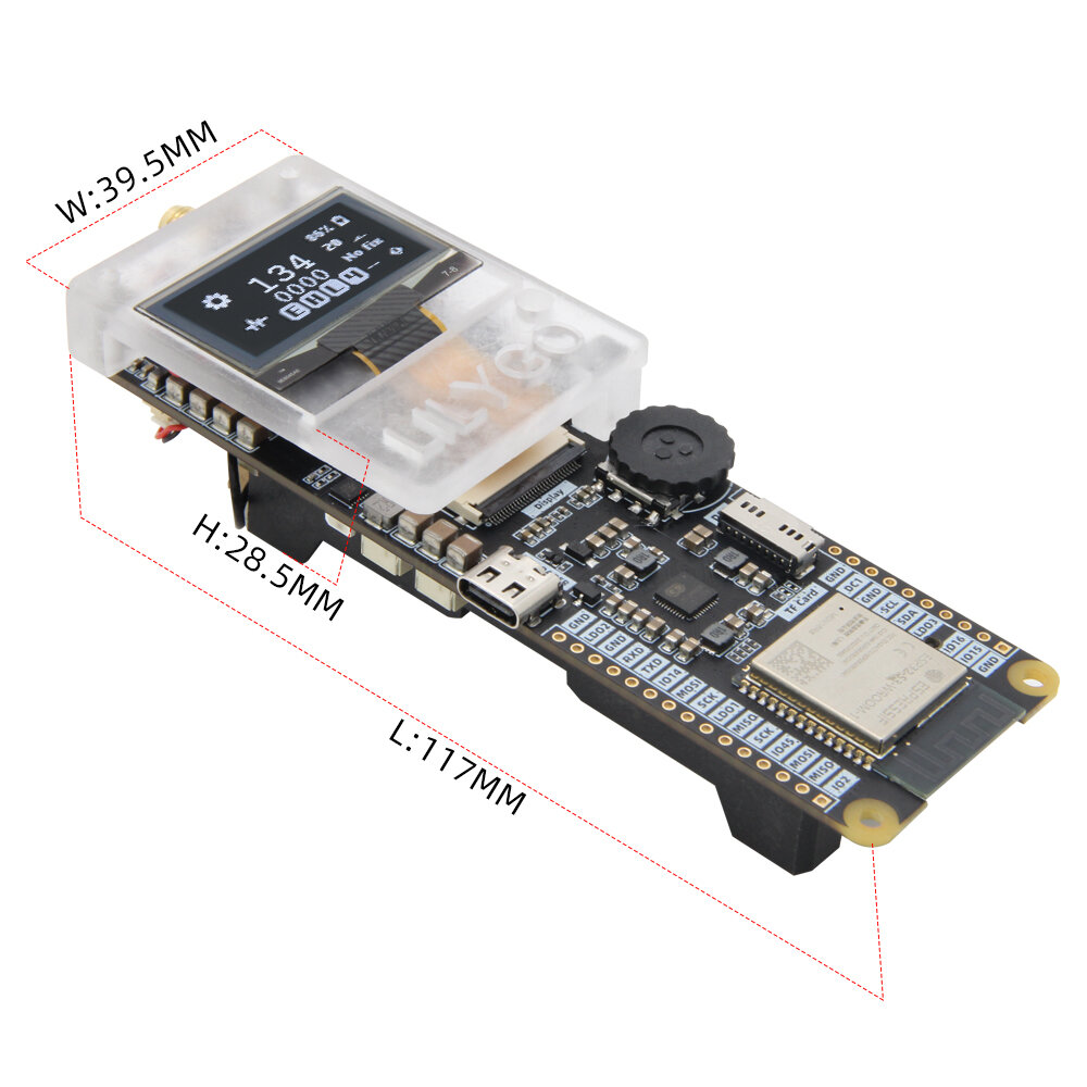 T-TWR Plus ESP32-S3 Walkie-Talkie Placa de Desenvolvimento OpenEdition Integrado WIFI Bluetooth GPS OLED SA868 Bateria de Cartão TF