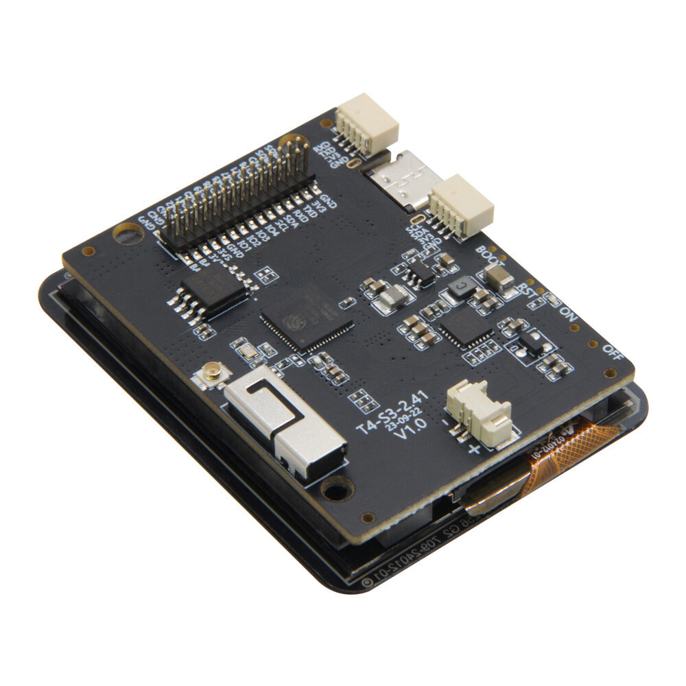 Placa de desenvolvimento com tela sensível ao toque AMOLED de 2,41 polegadas T4-S3 ESP32-S3 Tela RGB Dual-Core LX7 Microprocessador WIFI placa de módulo bluetooth