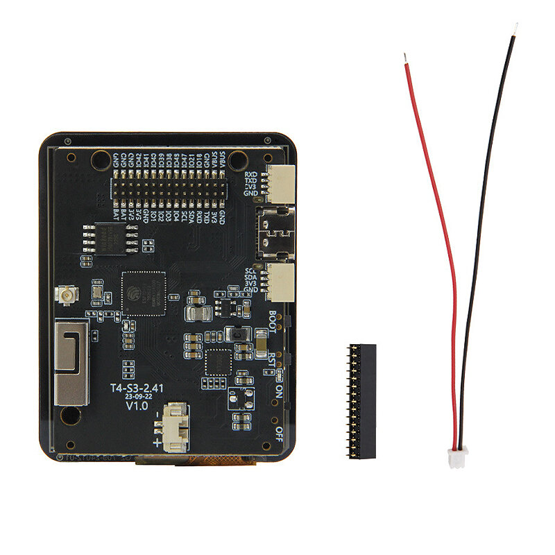 Placa de desenvolvimento com tela sensível ao toque AMOLED de 2,41 polegadas T4-S3 ESP32-S3 Tela RGB Dual-Core LX7 Microprocessador WIFI placa de módulo bluetooth