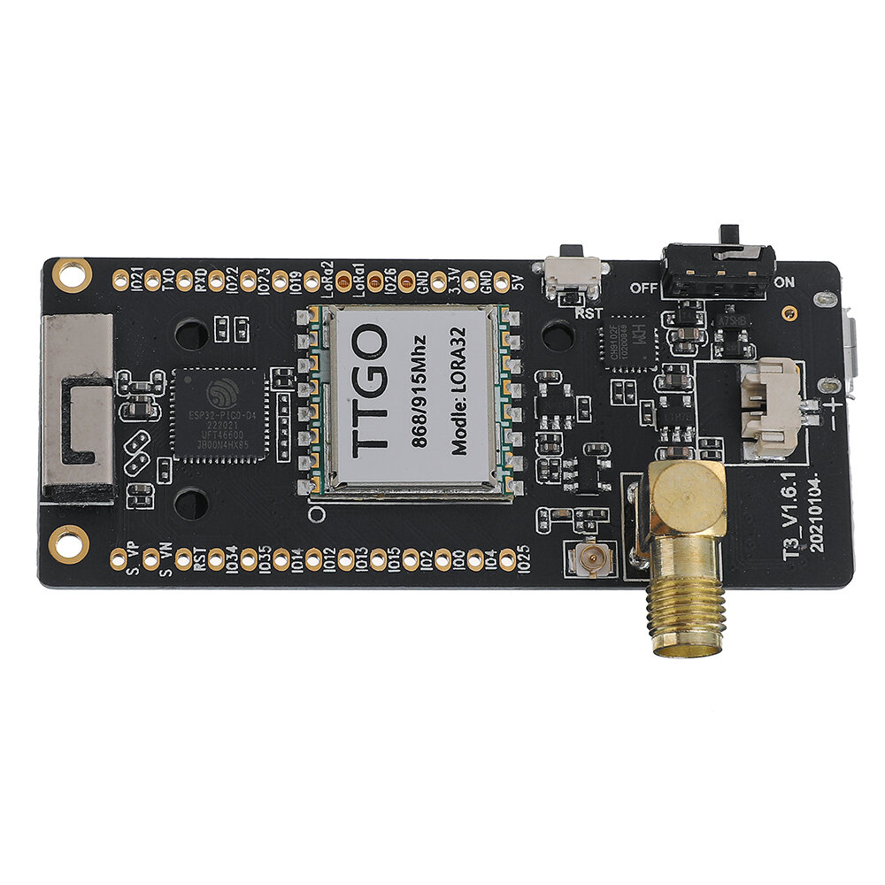 TTGO LoRa32 868Mhz ESP32 LoRa OLED 0.96 Inch SD Card bluetooth WIFI Wireless Module ESP-32 SMA IP5306