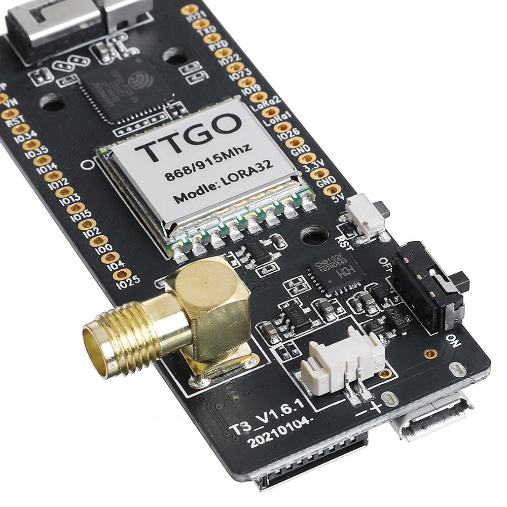 TTGO LoRa32 868Mhz ESP32 LoRa OLED 0.96 Inch SD Card bluetooth WIFI Wireless Module ESP-32 SMA IP5306