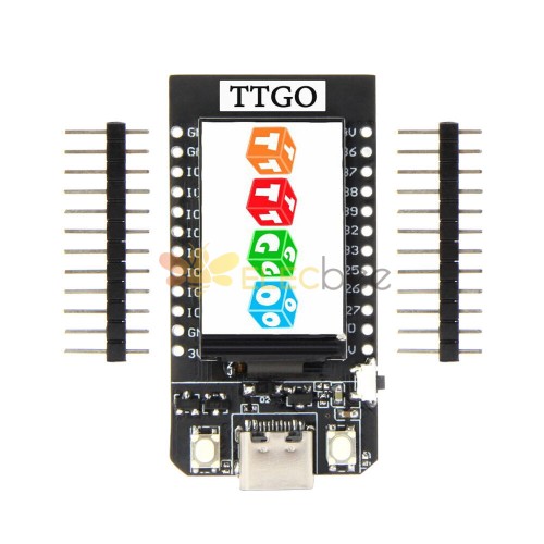 TTGO T-Display ESP32 CH9102F Módulo Bluetooth WiFi Placa de desenvolvimento LCD de 1,14 polegadas