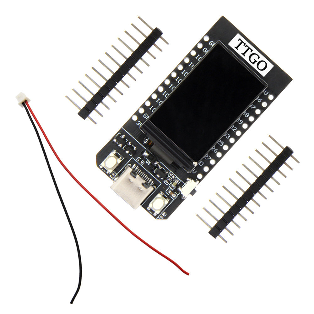 TTGO T-Display ESP32 CH9102F Módulo Bluetooth WiFi Placa de desenvolvimento LCD de 1,14 polegadas