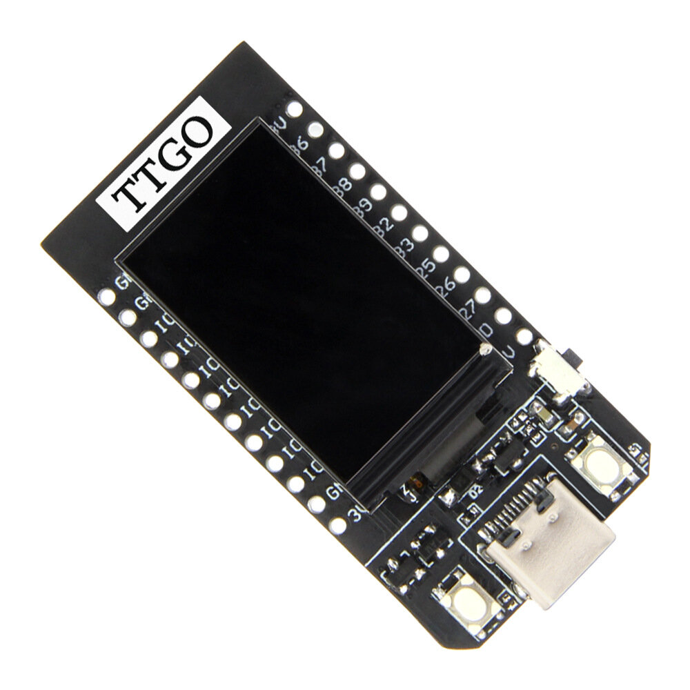 TTGO T-Display ESP32 CH9102F Módulo Bluetooth WiFi Placa de desenvolvimento LCD de 1,14 polegadas