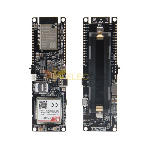 Módulo sem fio ttgo wireless a7670g a7670e a7670sa r2, chip esp32 4g lte cat1 mcu32, suporte para placa de desenvolvimento gsm/gprs/edge