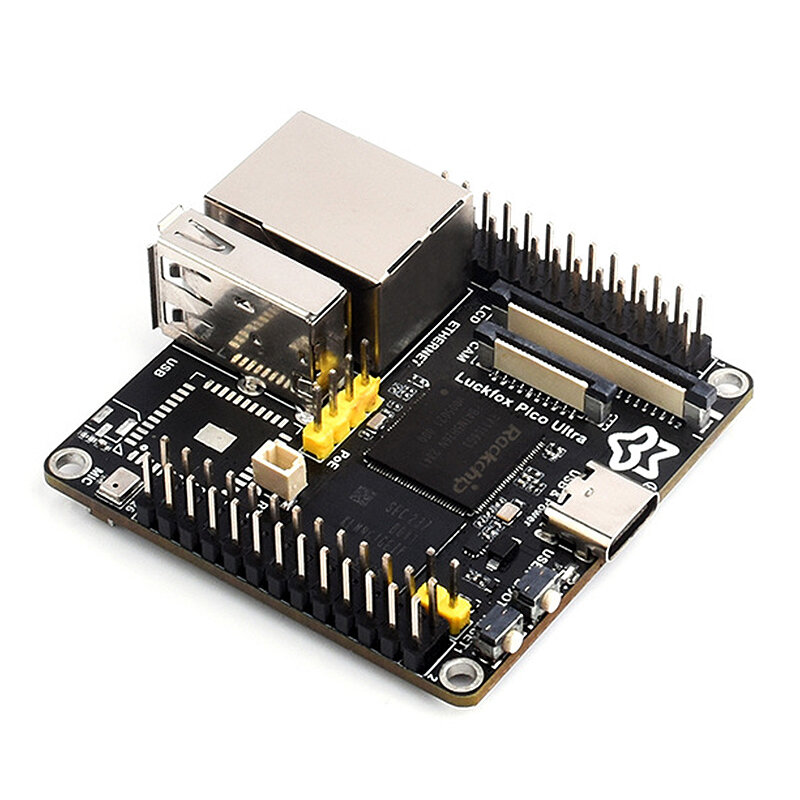 Luckfox Pico Ultra RV1106 RISC-V Linux Development Board Integrated ARM Cortex-A7/RISC-V MCU/NPU/ISP Processors with 8GB EMMC