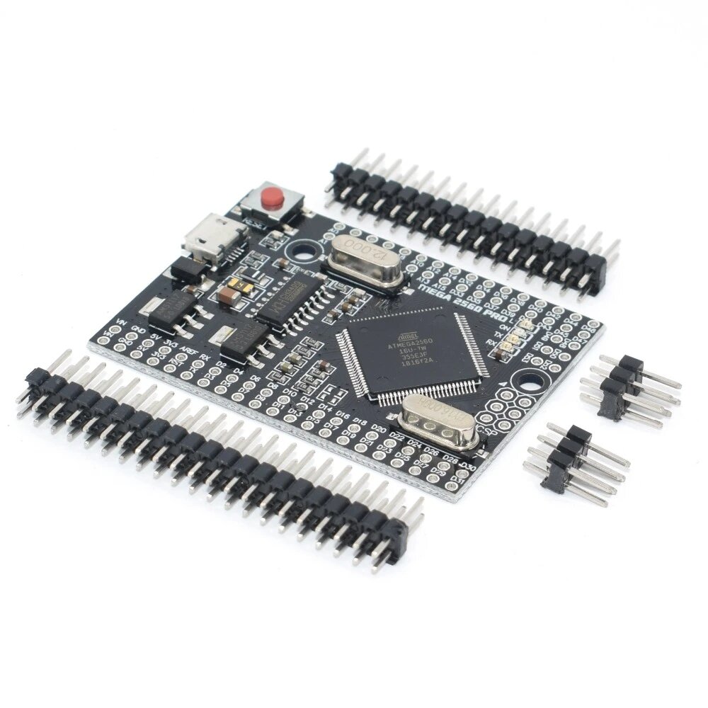 Placa de desenvolvimento mega 2560 pro, chip ch340g/ATMEGA2560-16AU com pinheaders machos, compatível com arduin mega2560, módulo inteligente diy