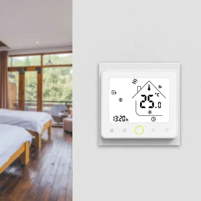 MOES Tuya WiFi Água / Piso Elétrico Aquecimento Termostato Caldeira a Gás Temperatura Painel de Toque Controlador Smart Home Controle de Voz via Alexa Google Assistant