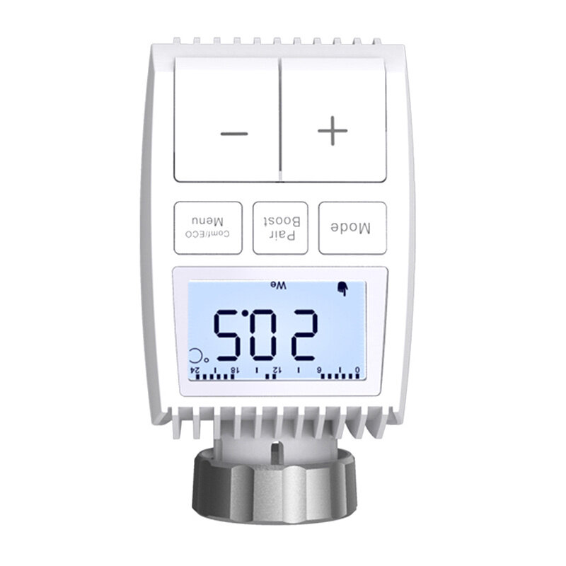 MoesHouse Tuya TV01 ZigBee3.0 Válvula atuadora de radiador Termostato inteligente Controlador de temperatura externo Sensor TRV Controle de voz Alexa Google Assistant