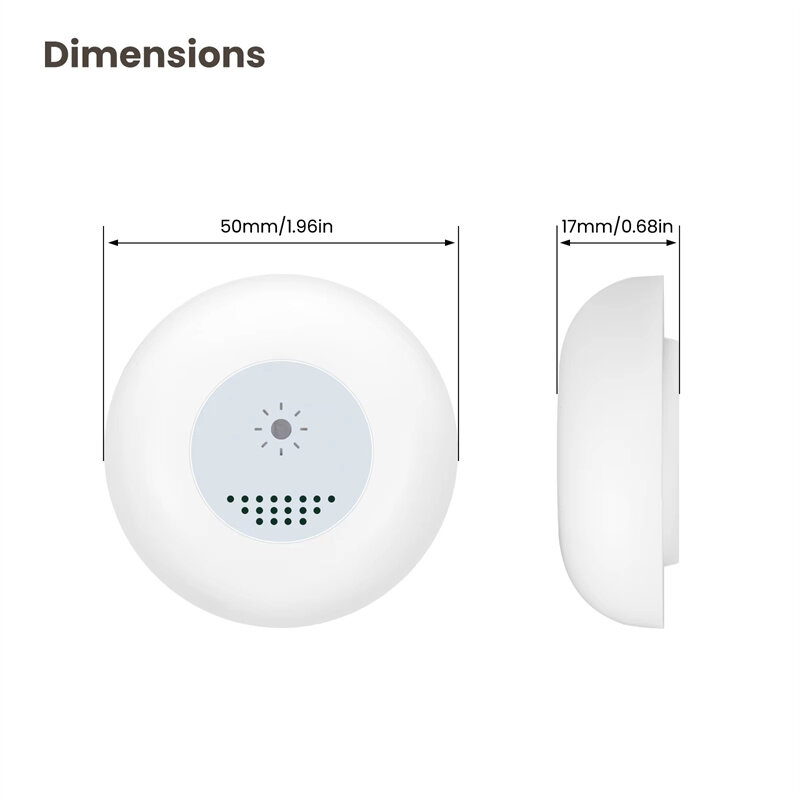 MoesHouse Tuya Zigbe Smart Light Sensor Illuminance Brightness Detection Home Lighting Automation Smart Home Detector APP Control