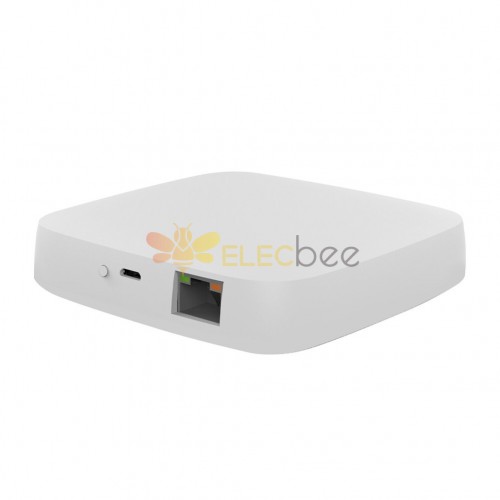 MoesHouse ZB-HUB Wired Tuya ZigBee3.0 Smart Gateway Hub Funciona com Tuya Smart App Controle de voz via Alexa Google Home