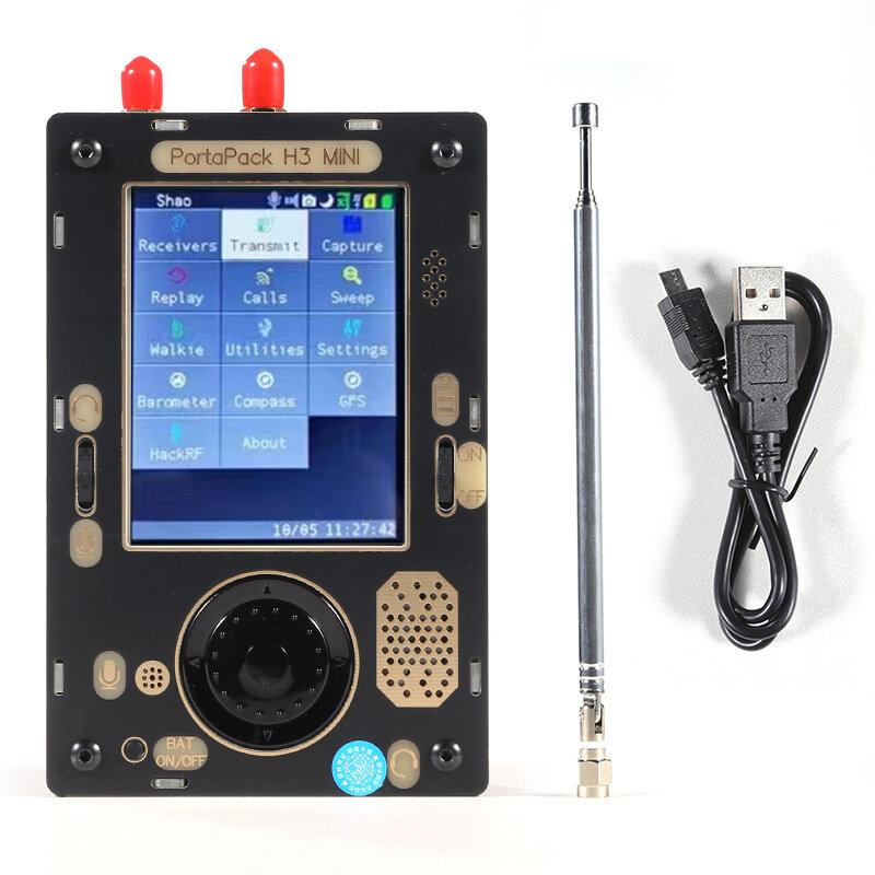 PortaPack H 3 MINI + HackRF One SDR Software Placa de desenvolvimento de rádio Placa de aprendizagem