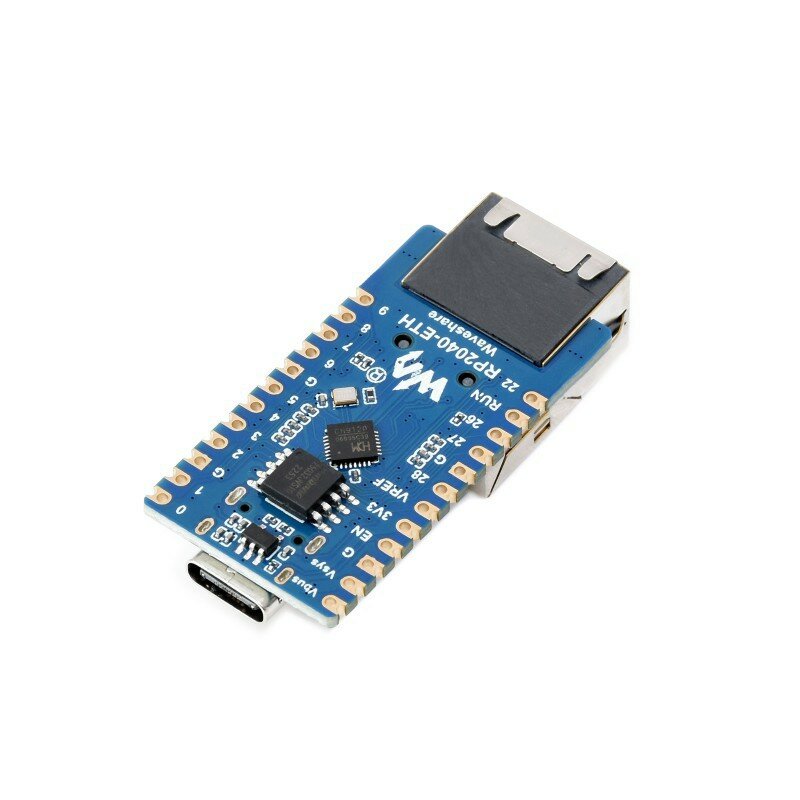 Raspberry Pi Pico RP2040 Módulo de porta Ethernet CH9120 ETH RJ45 Placa de desenvolvimento de rede RP2040 Processador Dual Core