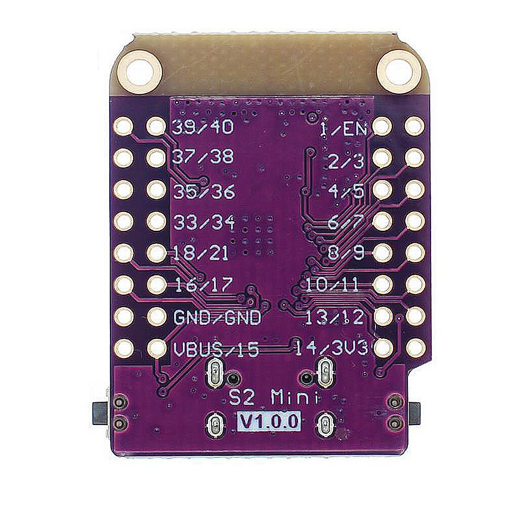 S2 mini v1.0.0 wifi iot placa baseada ESP32-S2FN4R2 ESP32-S2 4mb flash 2mb psram micropython ardino placa de desenvolvimento compatível