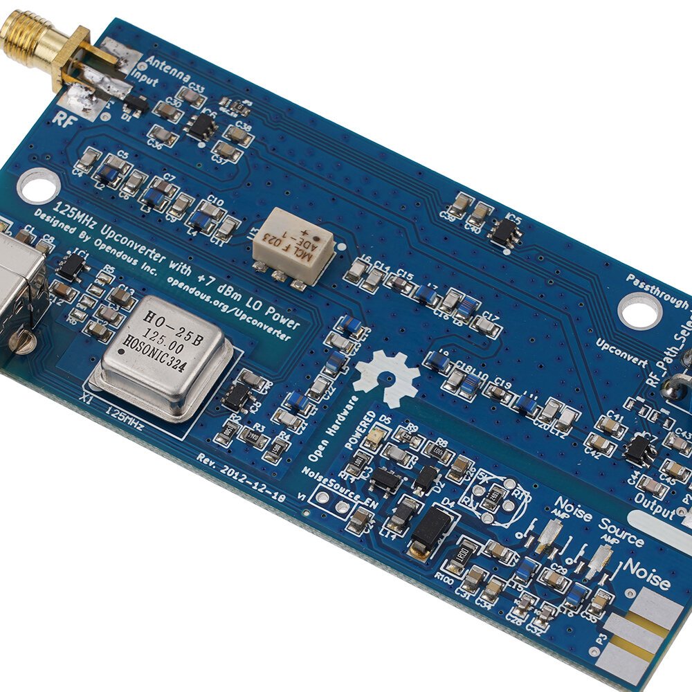 SDR Upconverter-125MHz-ADE para receptor HackRF One RTL2832 + R820T2