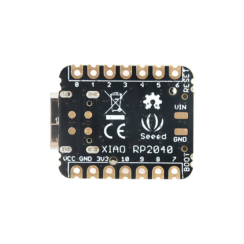 Seeed XIAO RP2040 Placa de módulo de desenvolvimento Raspberry Pi para Arduinno/MicroPython/CircuitPython