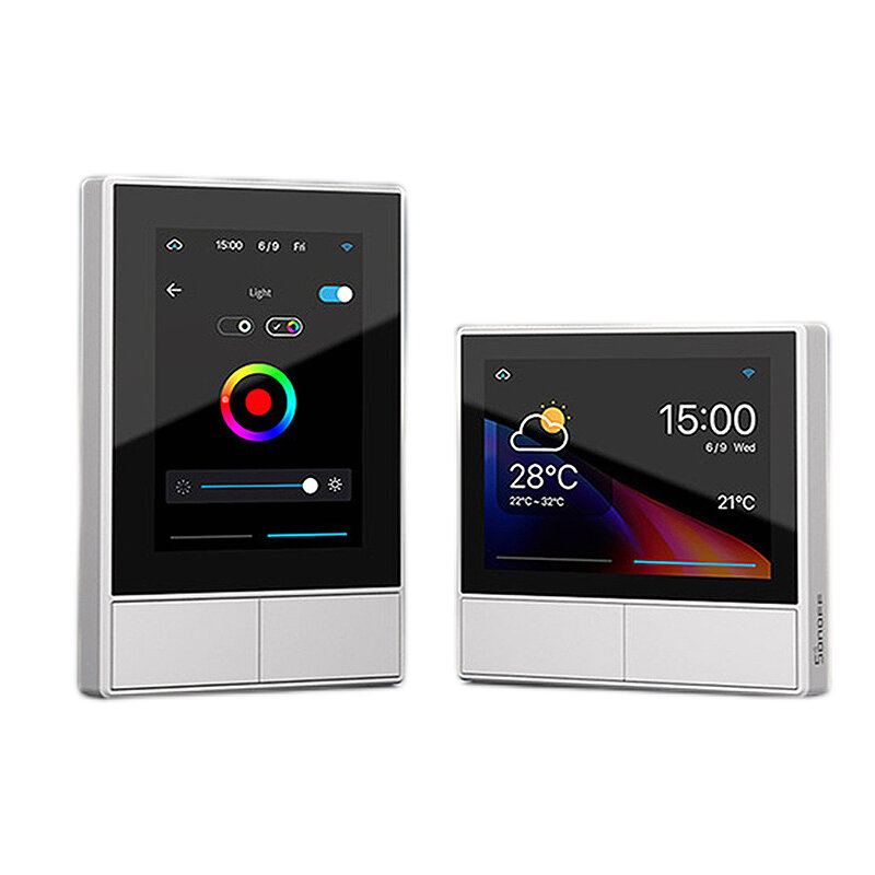 Sonoff nspanel wifi termostato inteligente interruptor de parede ue eua display temperatura tudo-em-um controle remoto com alexa google casa