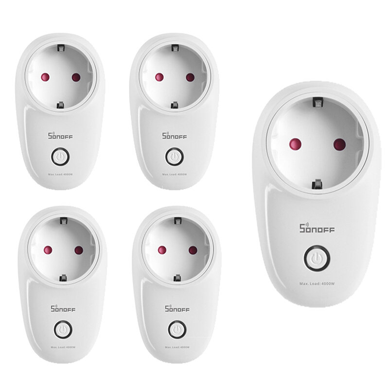 Sonoff S26R2TPF Padrão Europeu Smart WiFi Socket Suporte Controle Remoto de Voz para Telefone